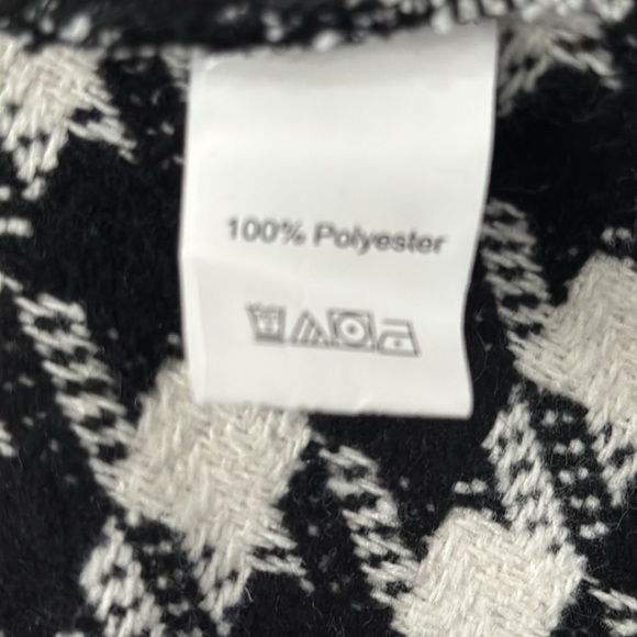 Shein Houndstooth Pattern Belted Tweed Cape Coat Size Small Elegant Fall Trendy - Picture 9 of 11